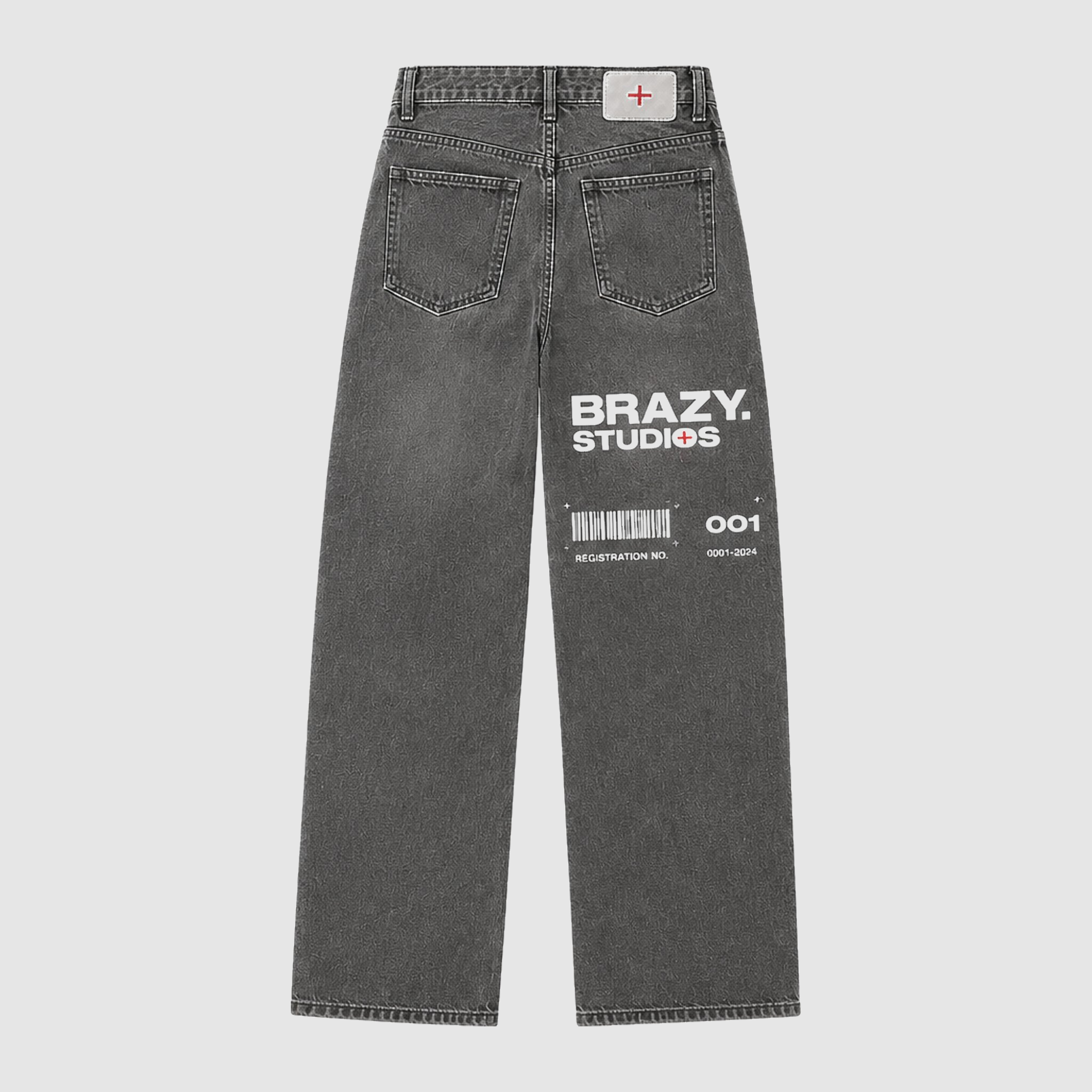 Grey Jeans Back