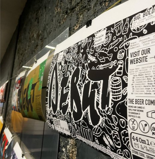 Triple Point Brewing can in situ