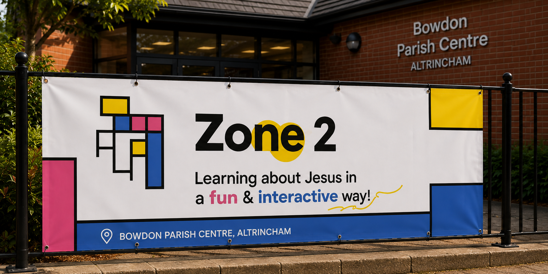Zone 2 outdoor banner